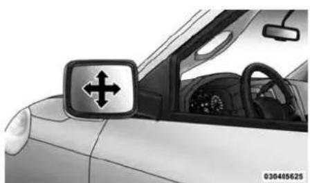 RAM 3500 (2016) - Rétroviseurs à commande électrique - selon l'équipement - 3