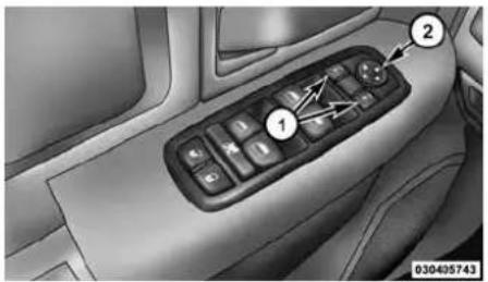 RAM 3500 (2016) - Rétroviseurs à commande électrique - selon l'équipement - 2