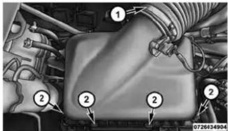 RAM 3500 (2016) - Dépose du filtré à air du moteur - 2