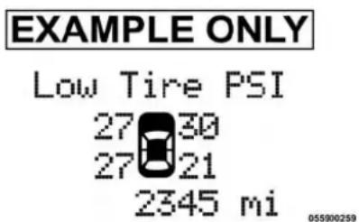 RAM 3500 (2016) - Avertissements de basse pression du système de surveillance de la pression des pneus - 1