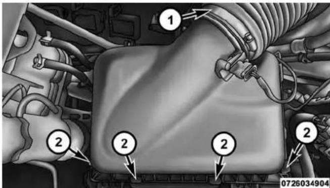 RAM 3500 (2017) - Dépose du filtré à air du moteur - 2
