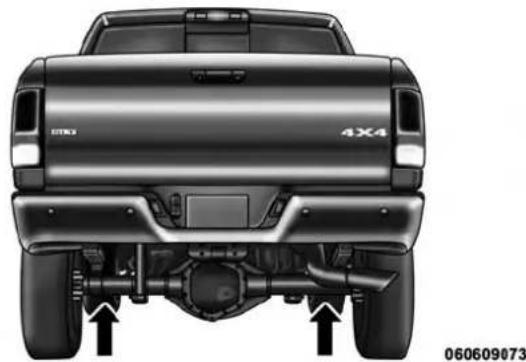 RAM 3500 (2017) - Emplacement de levage arriere - 1