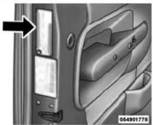 RAM ProMaster (2015) - Numérod'identificationdupneu(TIN) - 1