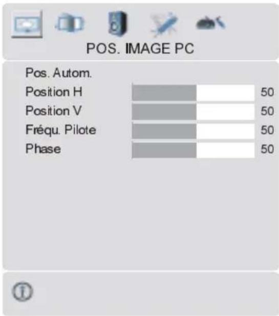 TechLine TL37LC700 - Menu de Position de l'Image PC - 1