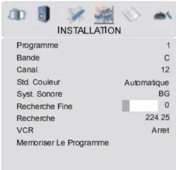 TechLine TL37LC700 - Menu Installation - 1