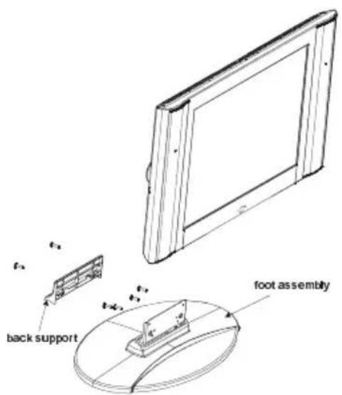 back support t-x t-x t-x foot assembly