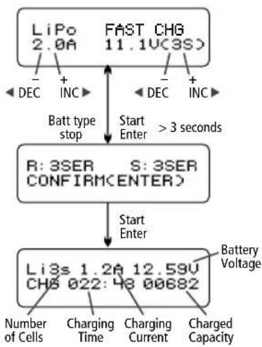 Hitec X2 700 - Charging Lithium Battery in Balance Mode - 2