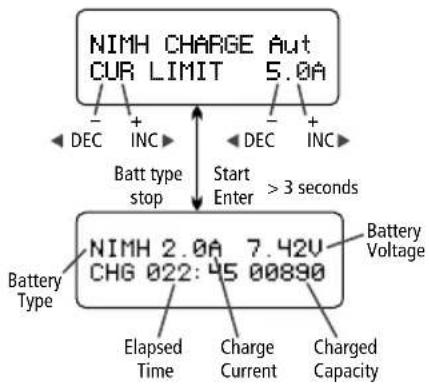 Hitec X2 700 - Charging NiCd or NiMH Batteries - 1