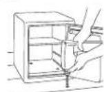 Master Lock LFW123FTC - Bolt-down instructions (For select models only) - 2