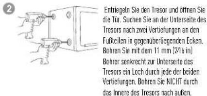 Master Lock LFW082FTC - Anweisungen zum Festschrauben (Nur für ausgewählte Modelle) - 2