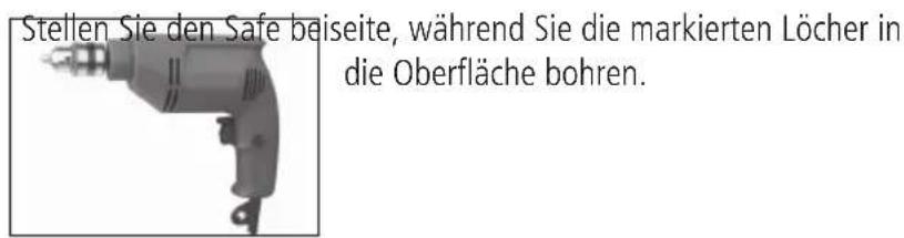 Master Lock MLD08EB - BOHREN SIE NICHT DURCH DAS INNERE DES TRESORS NACH AUSSEN. - 1