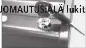 Master Lock MLD08EB - HUOMAUTUS:ÄLÄ lukitse avainta kassakaapin sisään - - 1