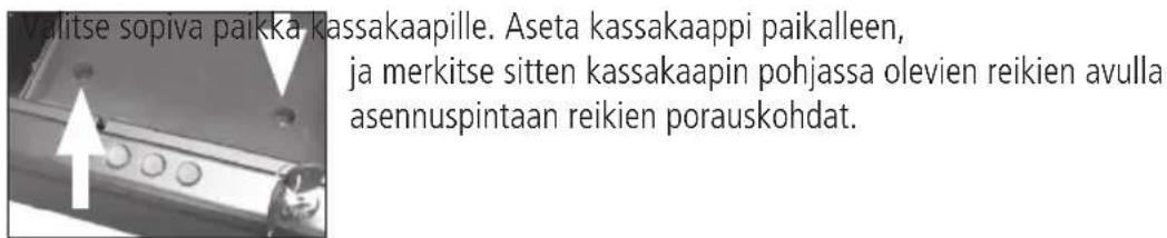 Master Lock MLD08EB - Kassakaapin ankkurointiin tarvittavat työkalut: - 1
