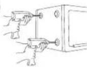 Master Lock LTW123GTC - Instruções para aparafusar (Apenas modelos seleccionados) - 3