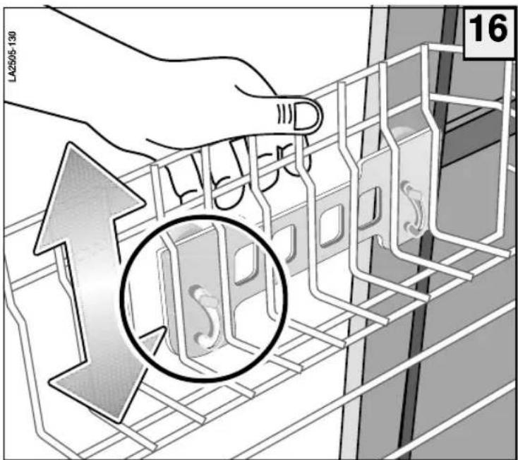 NEW POL XD900IXDG - Height regulation of the upper basket - 1