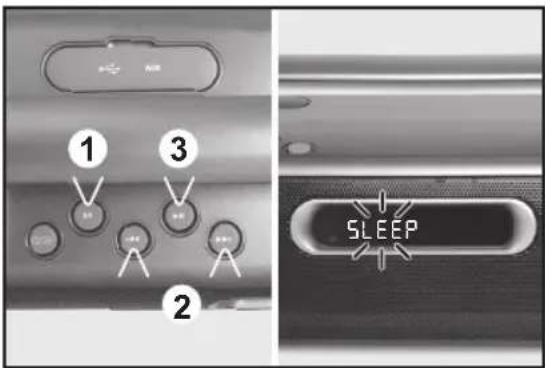 PEAQ PPB200BTB - TIMER SLEEP (TEMPO DI SPEGNIMENTO) - 1