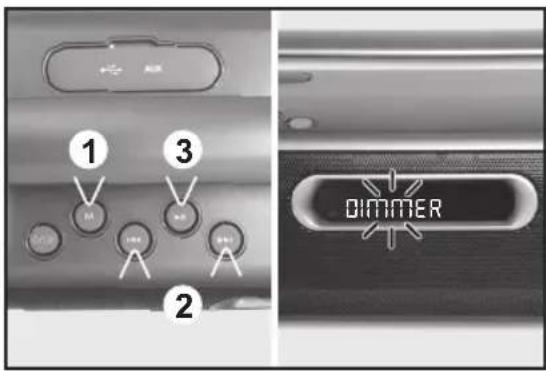 PEAQ PPB200BTB - RETROILLUMINAZIONE DEL DISPLAY - 1