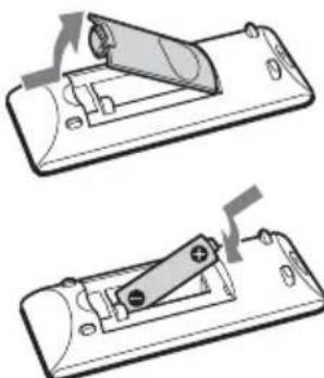 SONY CMTX3CDR - Preparazione del telecomando - 1