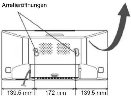 PIONEER XSMC02D - Die Schrauben zur Wandaufhängung in die Wand einschrauben und sie damit im angegebenen Befestigungsmaß (172 mm) aseinander anbringen. - 4