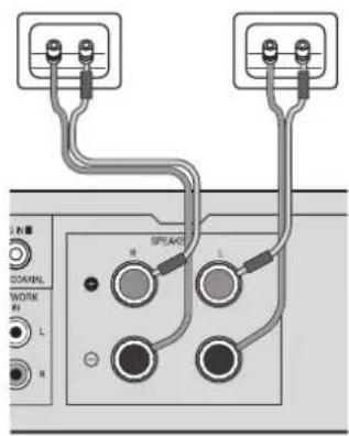 PIONEER XCP1DAB - De luidsprekers aansluiten - 1
