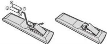 PIONEER XCP1DAB - Chargement des piles - 1