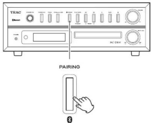 TEAC MCD800 - Tryck på CD/Bluetooth/USB-knappen for att valja "Bluetooth". - 2