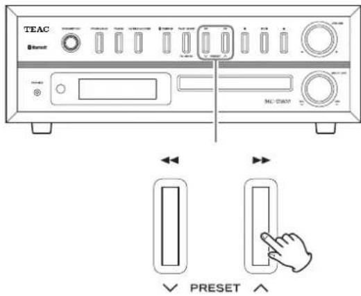 TEAC MCD800 - Lyssna på en Förinställd station - 2