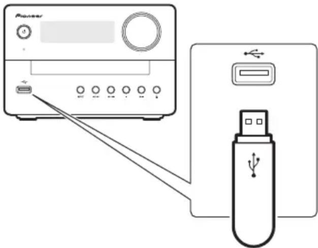 PIONEER XEM26 - Reproducción desde un aparato de almacenamiento USB - 1