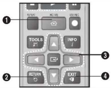 SAMSUNG MMJ430D - Tasti del telecomando utilizzati per il menu delle impostazioni - 1