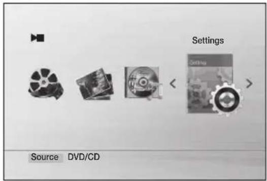 SAMSUNG MMJ430D - Belépés a Beallitások képernyőre - 1