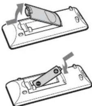 SONY CMTX3CDB - Vorbereiten der Fernbedienung - 1