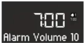 SONORO Stereo - Indstilling af vækkelydstyrke - 1