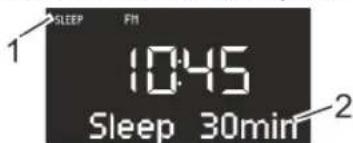 SONORO Stereo - Setting the time interval for the Sleep Timer - 1