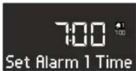 SONORO Stereo - Setting the alarm time - 1