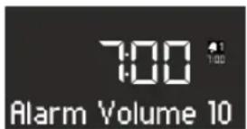 SONORO Stereo - Impostare il volume della sveglia - 1