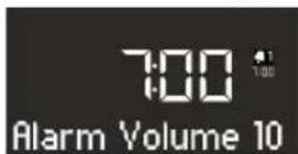 SONORO Stereo - Setting the alarm volume - 1