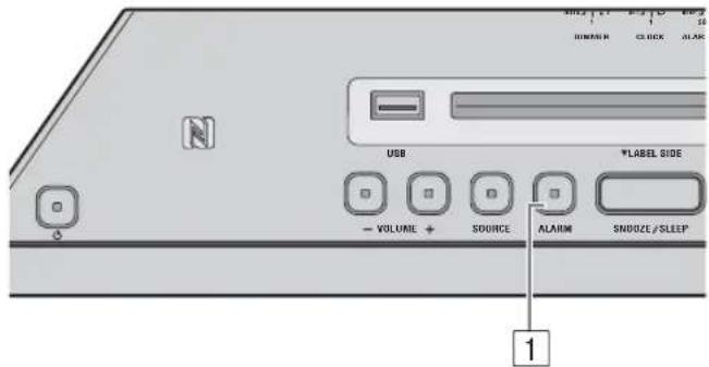 YAMAHA Restio ISX803D - Attivazione/disattivazione della sveglia - 1