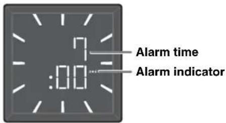 YAMAHA Restio ISX803D - Press and hold ALARM. - 1