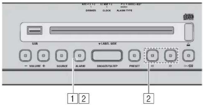 YAMAHA Restio ISX803D - Einstellen des Weekly Alarm beim Gerät - 1