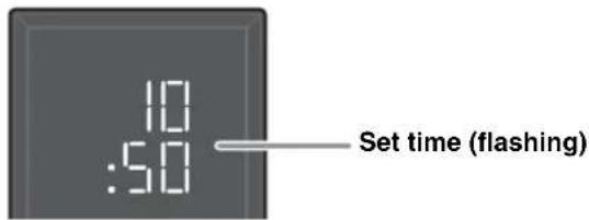 YAMAHA Restio ISX803D - Setting the time - 3