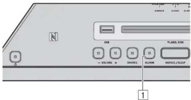 YAMAHA Restio ISX803D - Ein-/Ausschalten des Weckers - 1