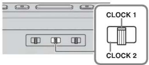 YAMAHA Restio ISX803D - Switching the clock type - 1