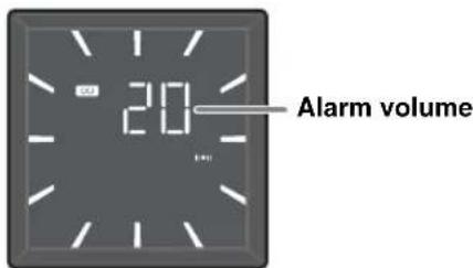 YAMAHA Restio ISX803D - Set the alarm volume by pressing VOLUME - / + - 1