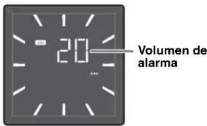 YAMAHA Restio ISX803D - Ajuste el volumen de la alarma pulsando VOLUME -/+ - 1