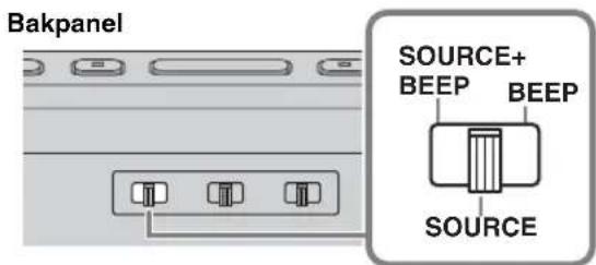 YAMAHA Restio ISX803D - Välj typ av alarm med ALARM TYPE-reglaget på bakpanelen. - 1