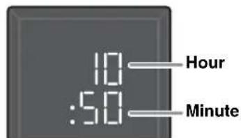 YAMAHA Restio ISX803D - Switching the clock type - 3