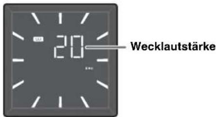 YAMAHA Restio ISX803D - Drücken Sie VOLUME - / + , um die Wecklautstärke einzustellen. - 1