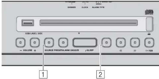 YAMAHA Restio ISX803D - Selecting a preset FM station - 1