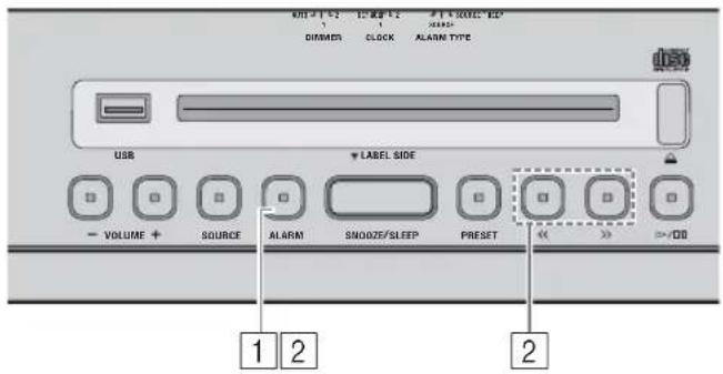 YAMAHA Restio ISX803D - Réglage de Weekly Alarm sur l'appareil - 1