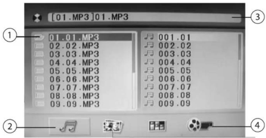 AUVISIO MHX540.DVD - Affichage sur le téléviseur - 1